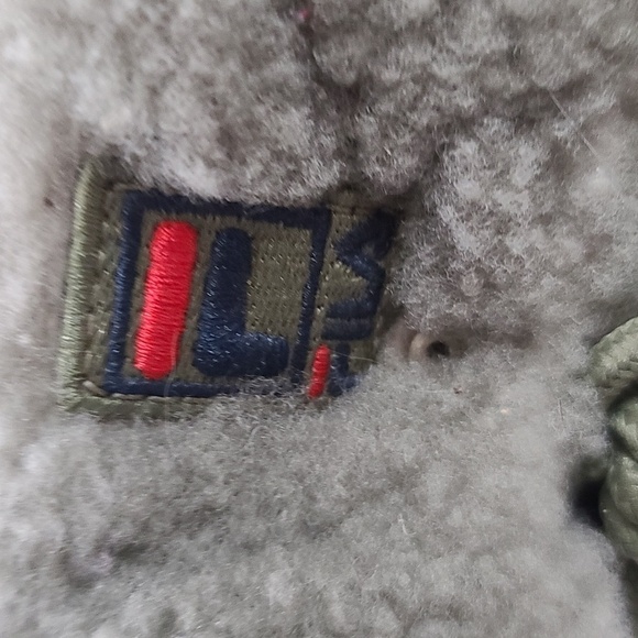 Fila Disruptor Shearling Hiking Boots Khaki Green Gray Faux Fur Chunky Sz 7 EUC - Picture 2 of 12